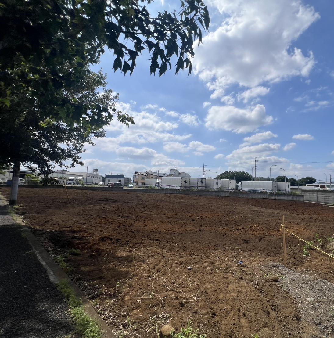 土地売却に向けた伐根工事