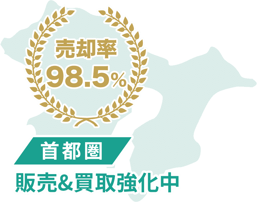 売却率98.5% 首都圏 販売&買取強化中